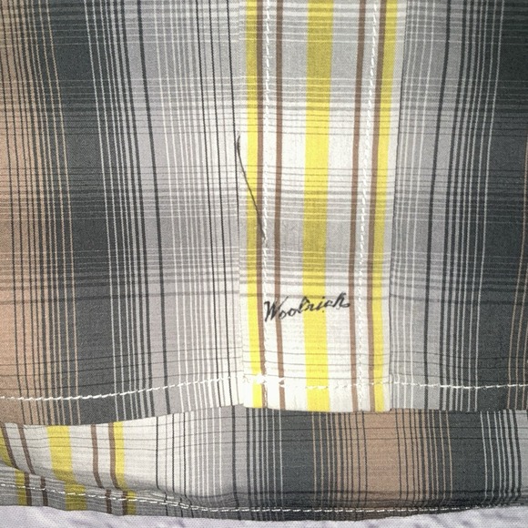Woolrich size Large‎ L Short Sleeve Shirt Plaid - Picture 3 of 6